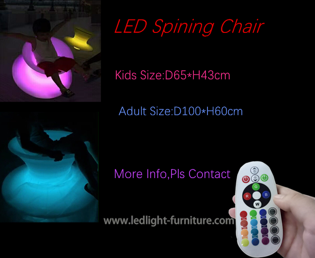 La chaise de rotation de barre de LED/allument les chaises extérieures pour des équipements de divertissement