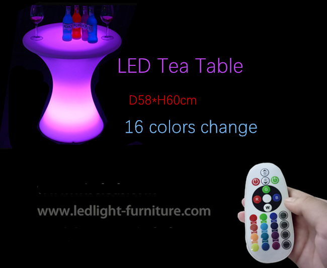 de 60cm le petit LED poseur de la taille ajourne des couleurs multi pour la décoration d'événement de partie