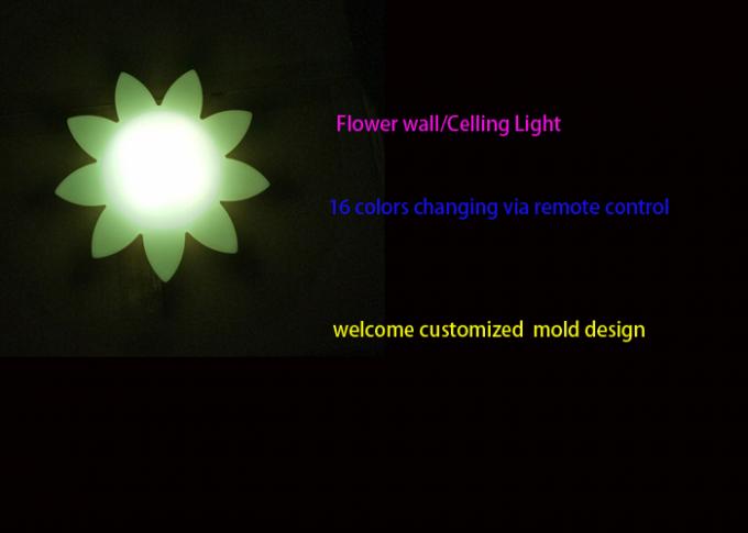 La fleur faite sur commande a formé les lampes décoratives de Tableau de LED/des lumières décoration de plafond et de mur